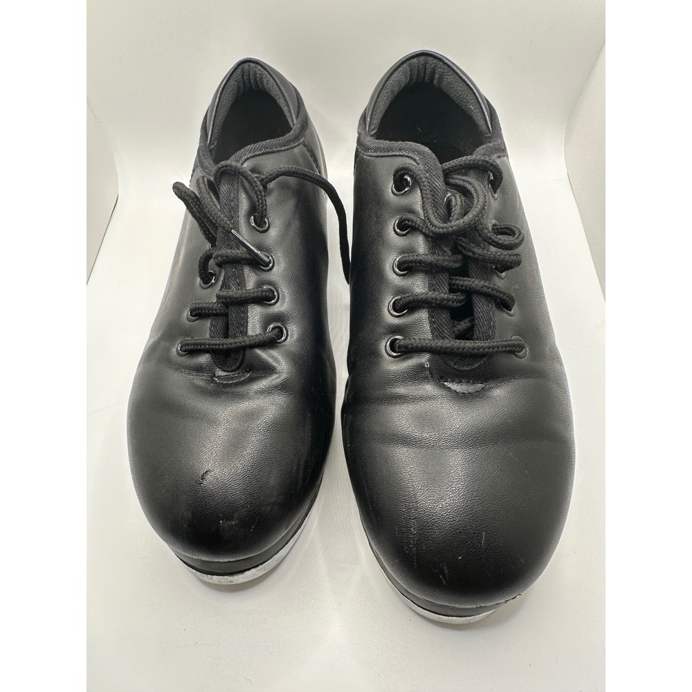 Black Leather Tap Shoes‎ Size 4.5M Dance Class Performance Stage Shoes